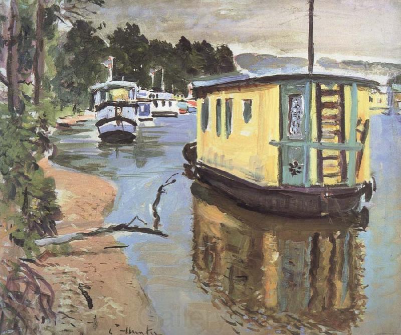 George Leslie Hunter Houseboats,Balloch Germany oil painting art